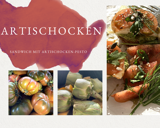 Sandwich mit Artischocken-Pesto